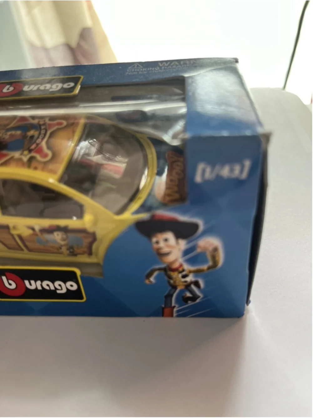 Disney bburago Toy Story's Woody Car 1/43 Diecast In Box Italy TOO CUTE ,SEE